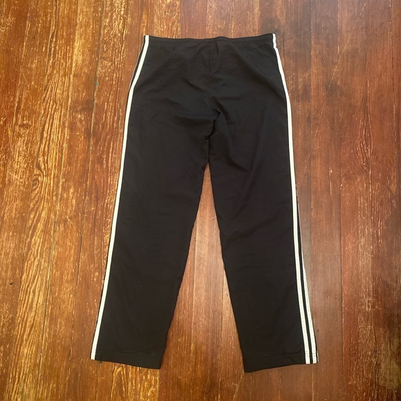 Adidas Black & White 3 Striped Sweatpants - Picture 3 of 5